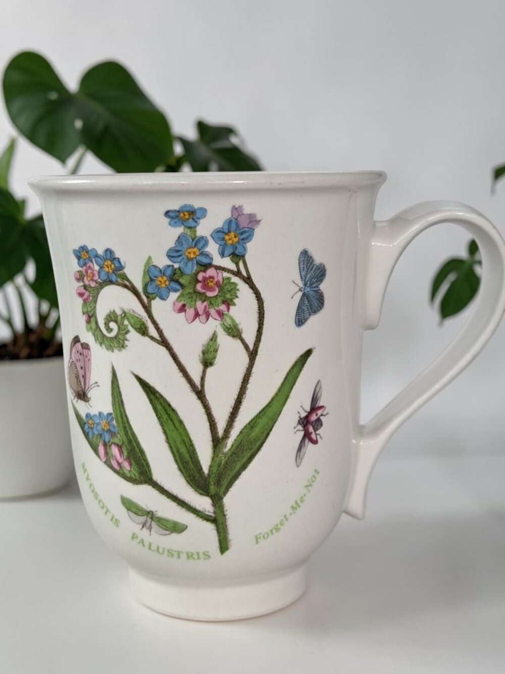 Portmeirion Botanic Garden Mug Cup Handle 1997 Forget Me Not 25th Anniversary